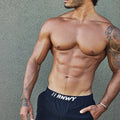 CRISTIANO CURVED HEM SHORTS - BLACK