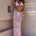 CYRUS LOW WAIST SHEER MAXI SKIRT - CAMINO PINK