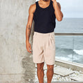 DAMON TAILORED SHORTS - SAND