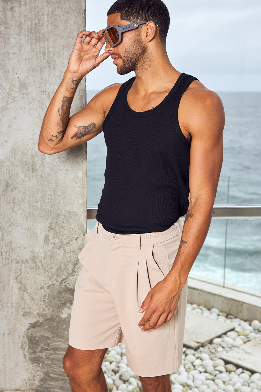 DAMON TAILORED SHORTS - SAND - DAMON_TAILORED_SHORTS_SAND