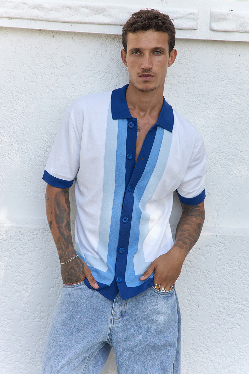 DARIUS SHIRT - BLUE MULTI