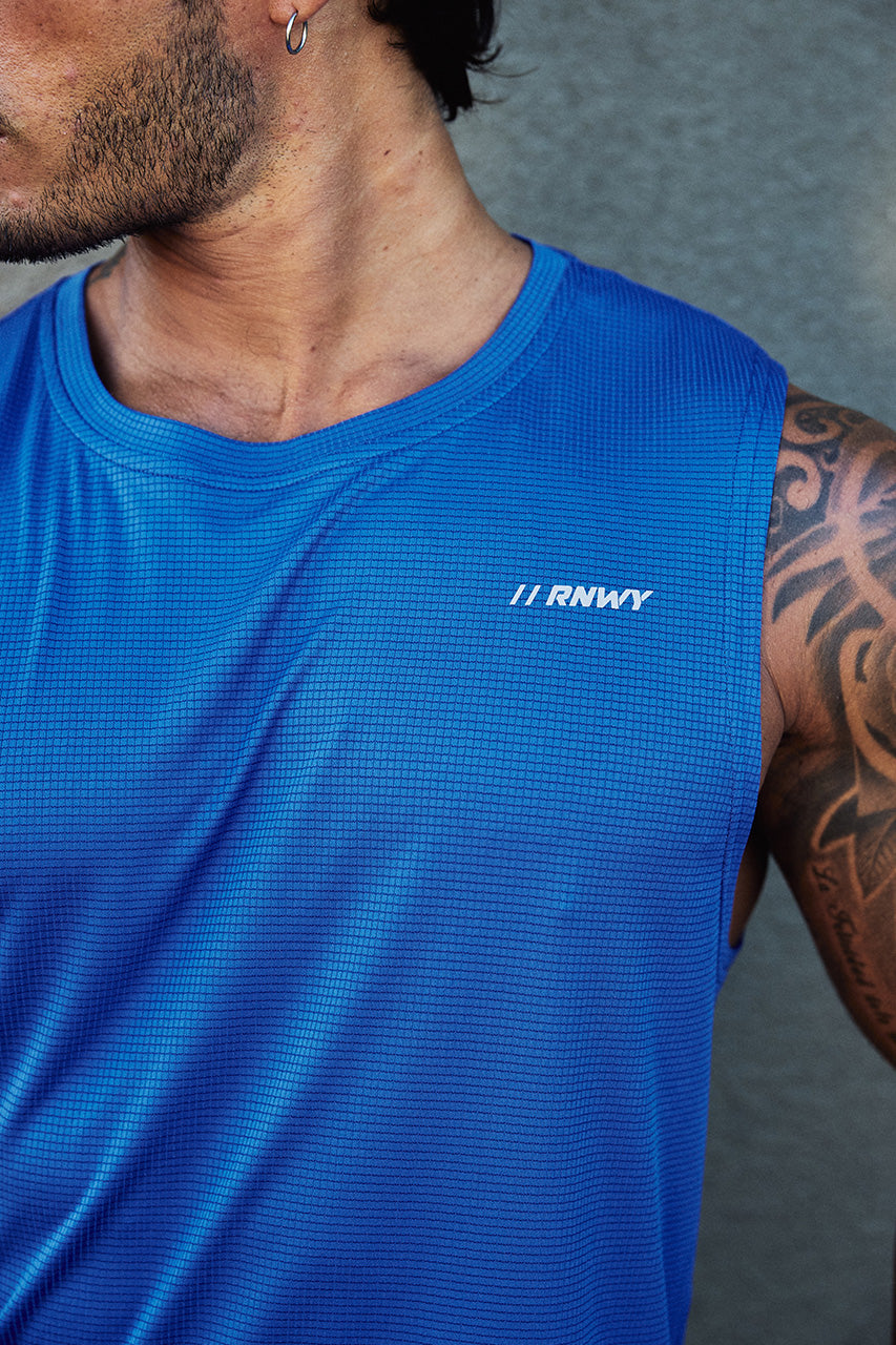 DASH FITTED TANK TOP - ROYAL BLUE