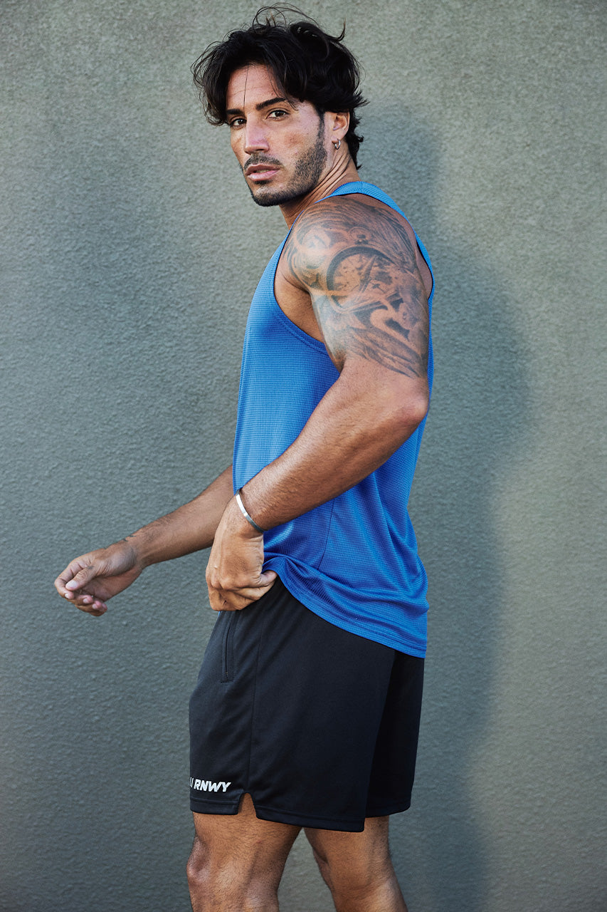 DASH FITTED TANK TOP - ROYAL BLUE