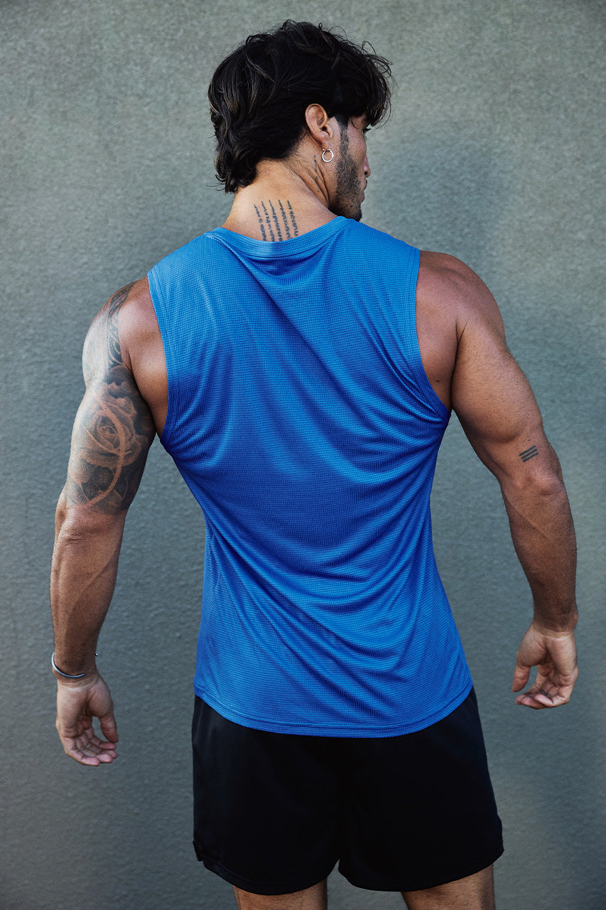 DASH FITTED TANK TOP - ROYAL BLUE