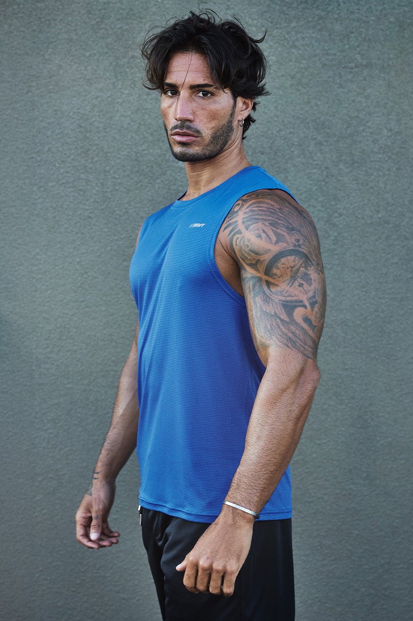DASH FITTED TANK TOP - ROYAL BLUE