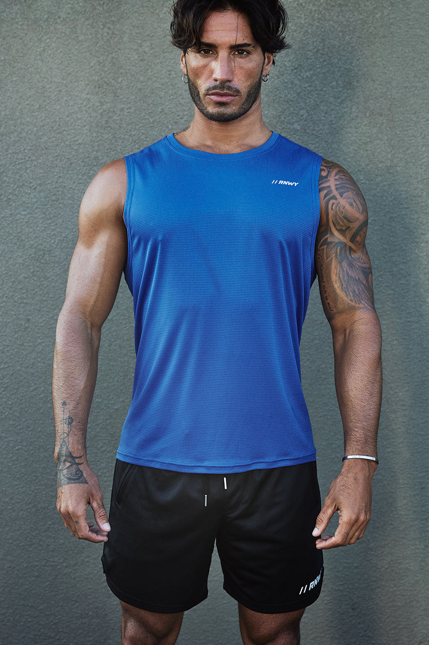 DASH FITTED TANK TOP - ROYAL BLUE