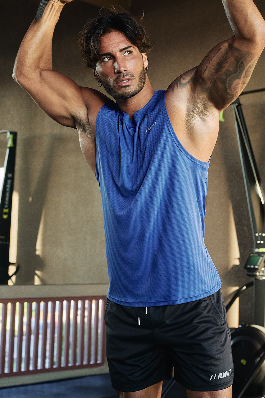 DASH FITTED TANK TOP - ROYAL BLUE
