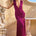 DESERAE LOW PLUNGE MAXI DRESS - FUCHSIA