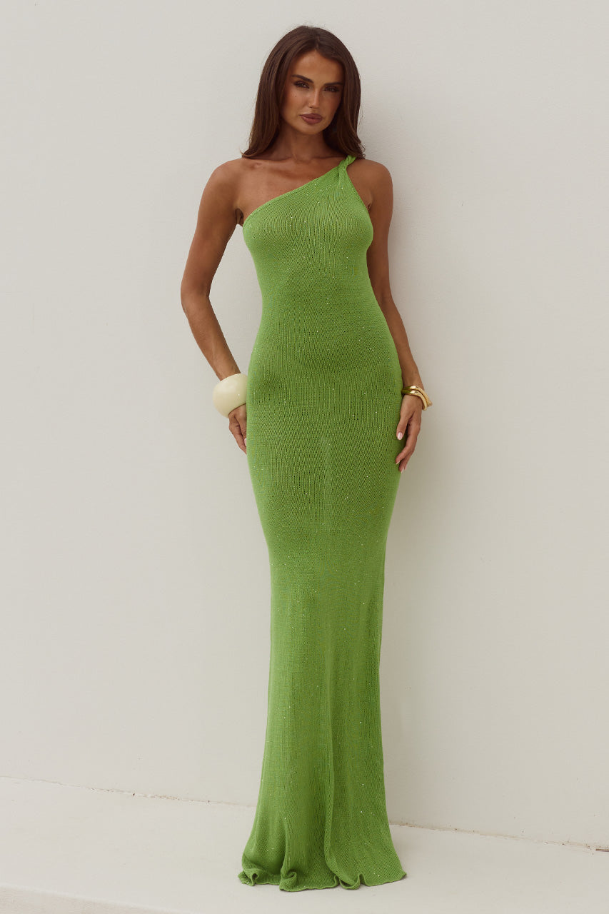 DIANA ASYMMETRIC NECK MAXI DRESS - KIWI XXL - DIANAASYMMETRICNECKMAXIDRESS-KIWI-07