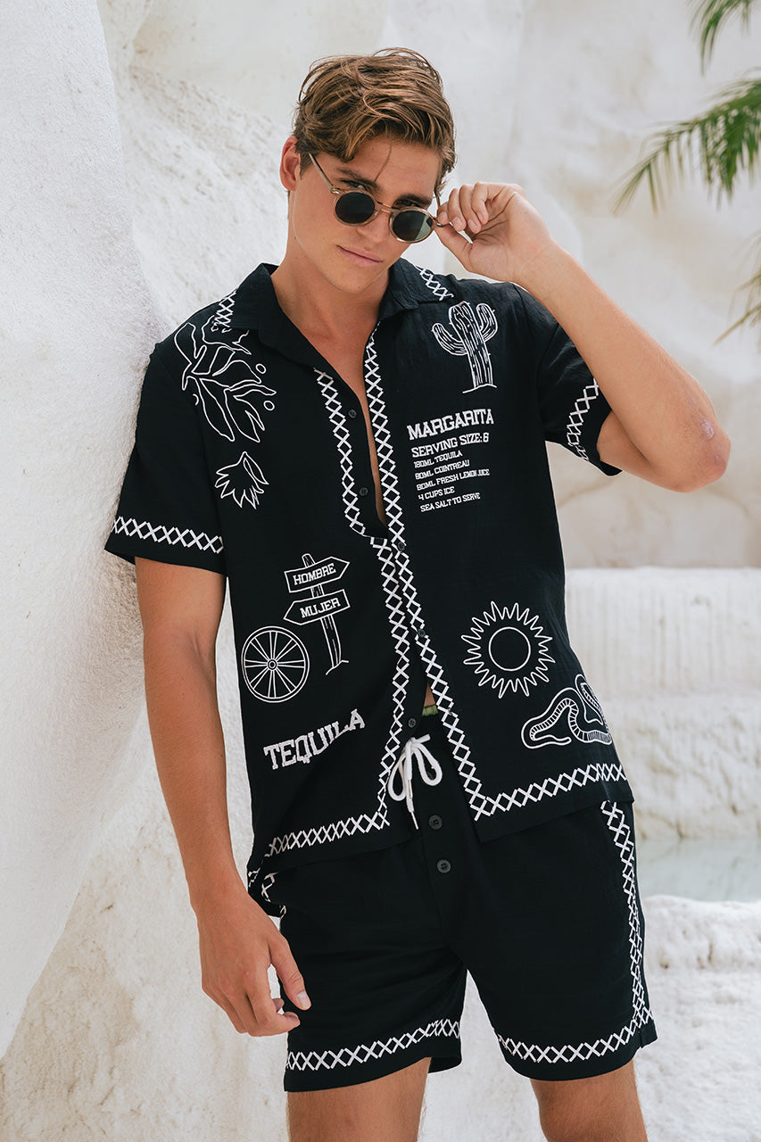 DIEGO SHORT SLEEVE SHIRT - BLACK - DIEGOSHIRTBLACKxDIEGOSHORTBLACK_2