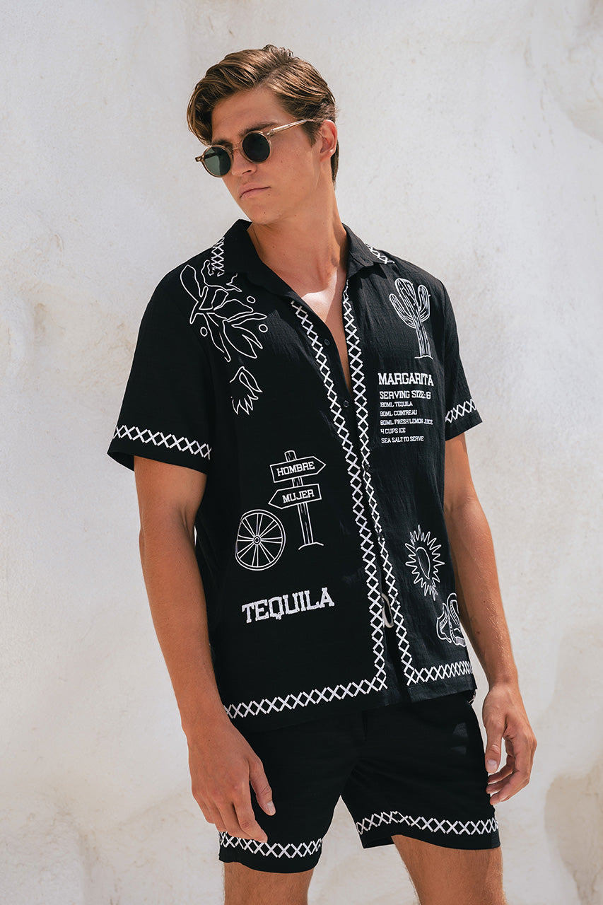 DIEGO SHORT SLEEVE SHIRT - BLACK - DIEGOSHIRTBLACKxDIEGOSHORTBLACK_6