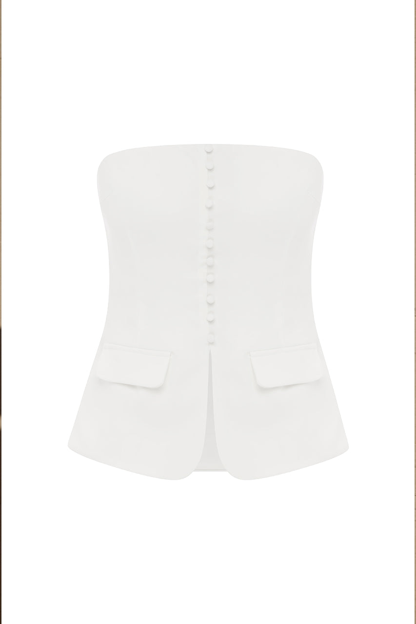 DOLTON TOP - WHITE - DOLTONTOP-WHITE