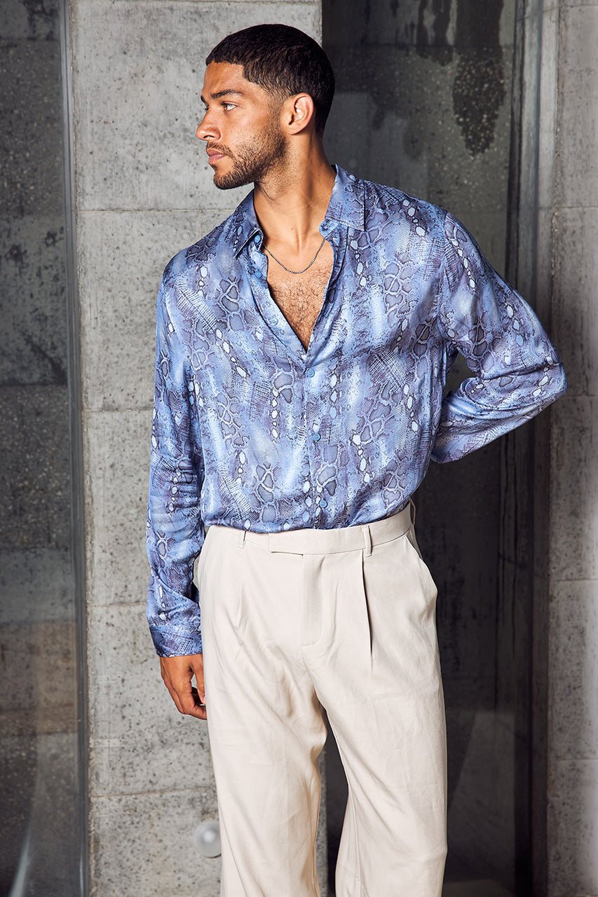 DRAKE LONG SLEEVE SHIRT - STEEL VIPER - DRAKE_LONG_SLEEVE_SHIRT_-_STEEL_VIPER_x_LUKA_WIDE_LEG_TAILORED_PANTS_-_SAND-2