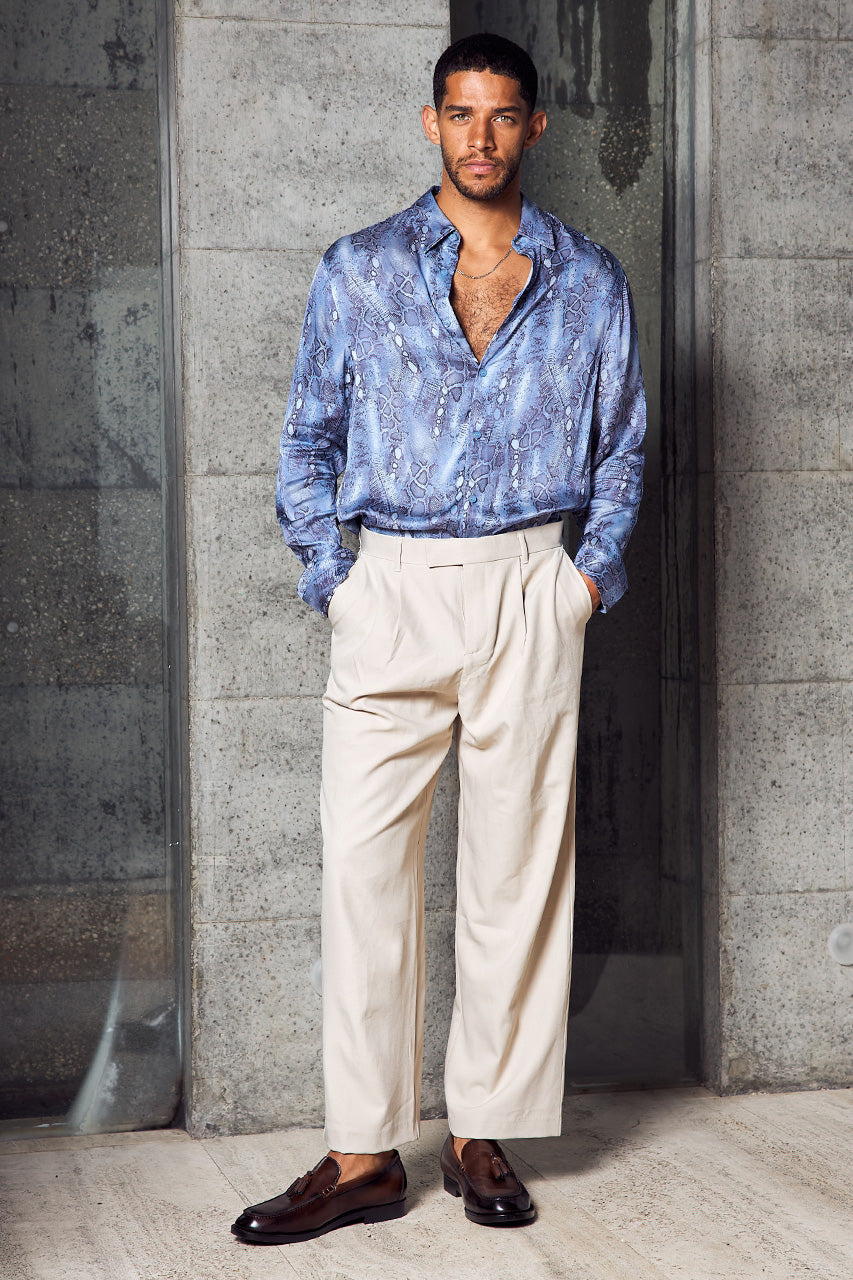 DRAKE LONG SLEEVE SHIRT - STEEL VIPER - DRAKE_LONG_SLEEVE_SHIRT_-_STEEL_VIPER_x_LUKA_WIDE_LEG_TAILORED_PANTS_-_SAND-4