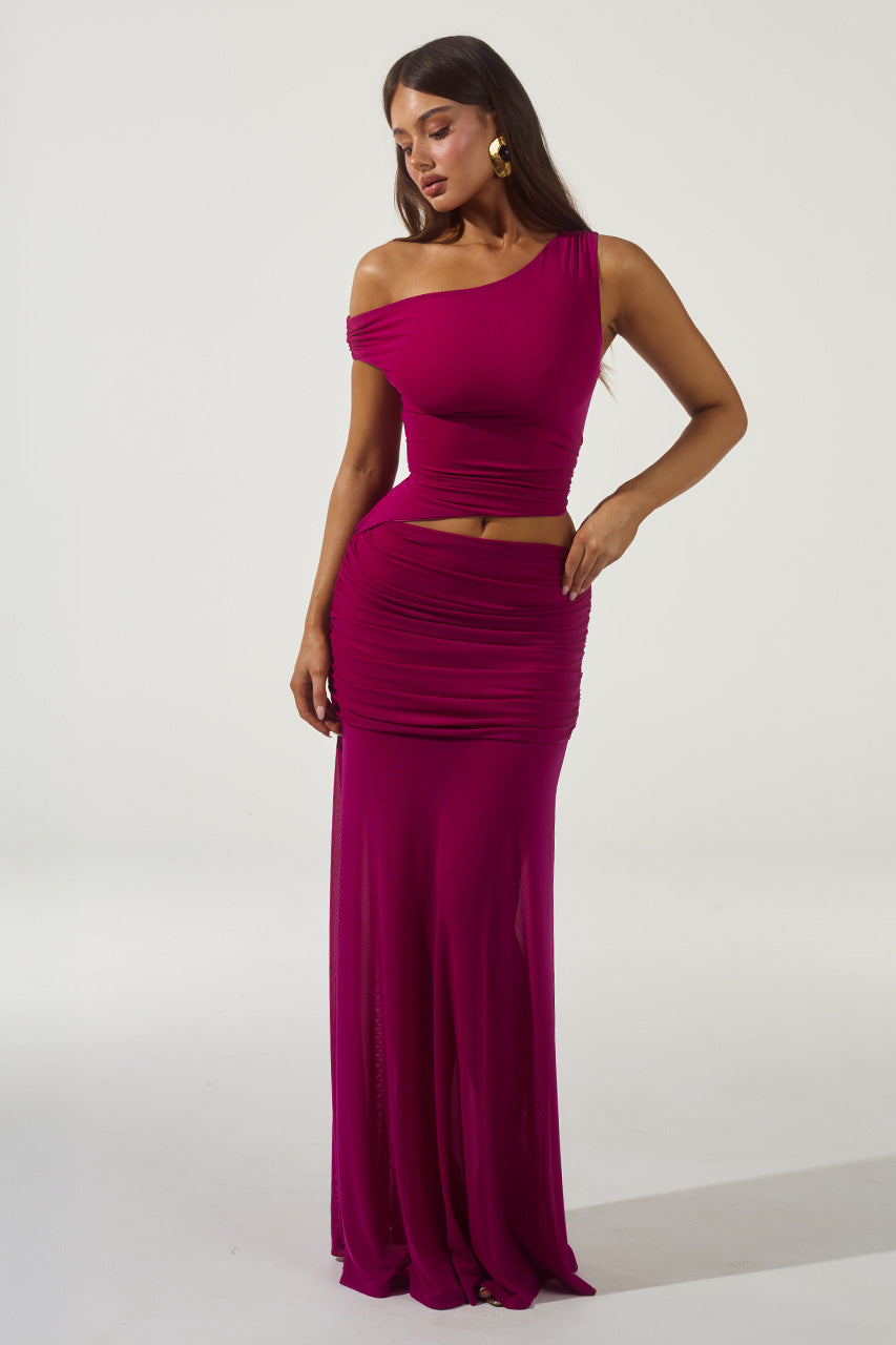 DREW ASYMMETRICAL NECK MAXI DRESS - BERRY - DREWASYMMETRICALNECKMAXIDRESS-BERRY-4
