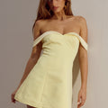 EBONY MINI DRESS - LEMON