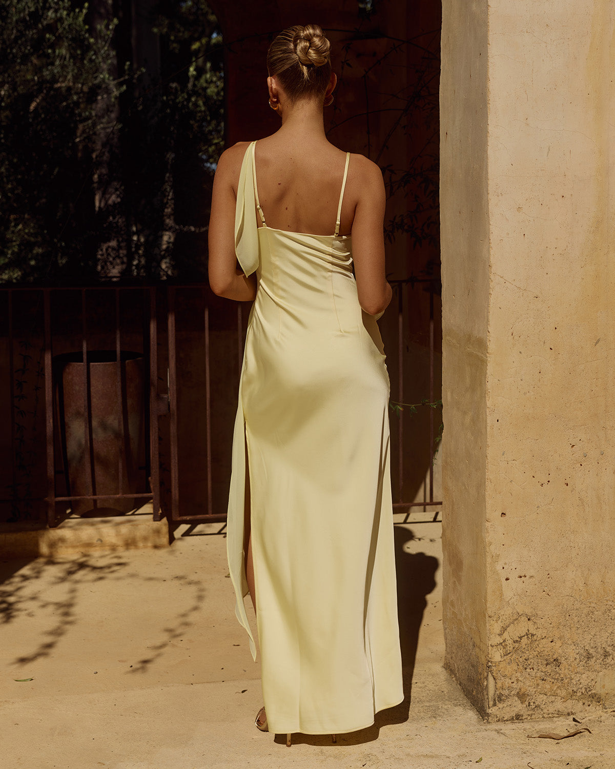 ELARA COWL MAXI DRESS - BUTTER