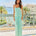 ELEXA RUCHED MAXI DRESS - SEA FOAM