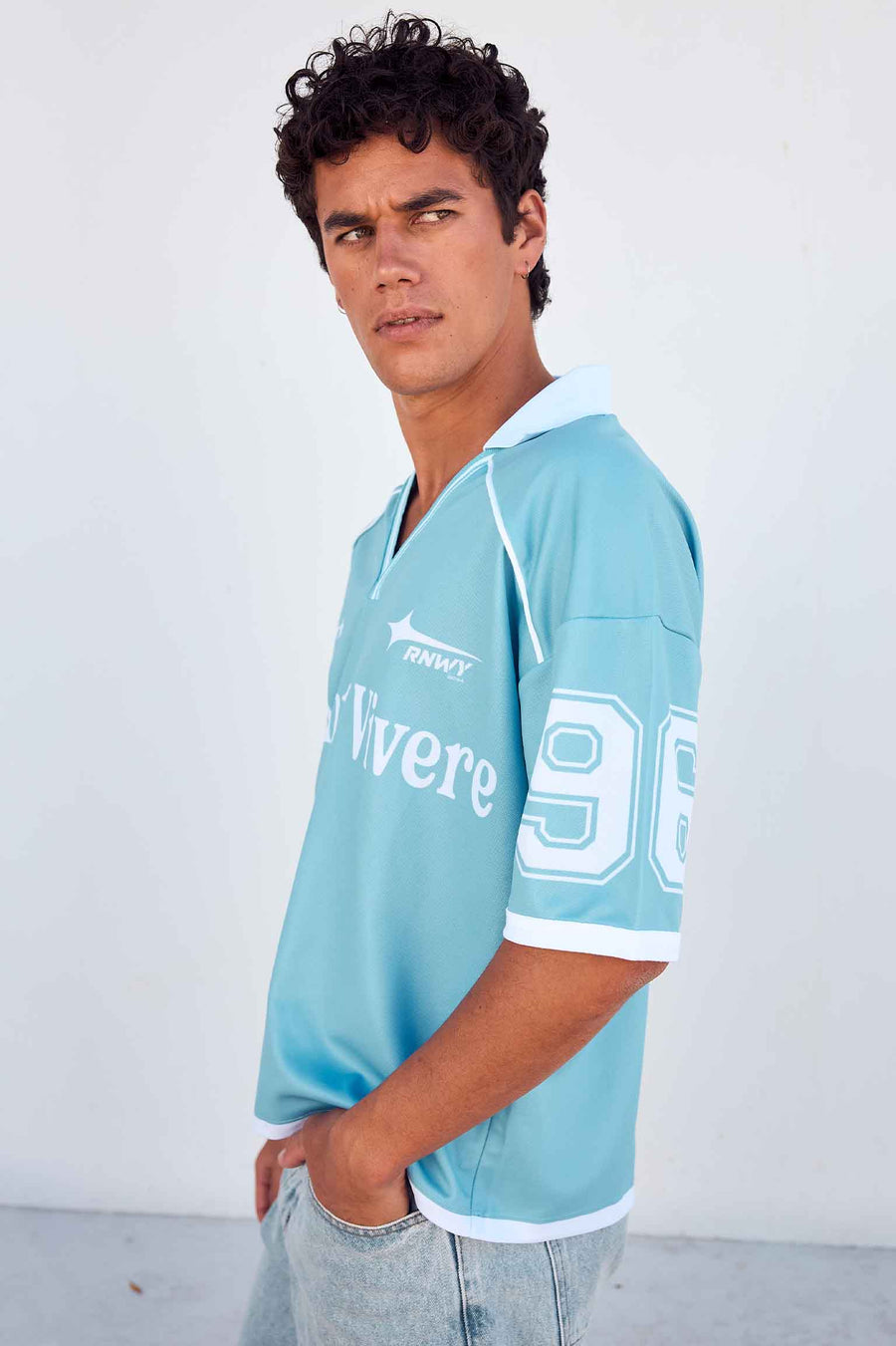 ELIA SHORT SLEEVE TOP - SKY BLUE/WHITE - ELIASHORTSLEEVETOP-SKYBLUEWHITE-4