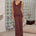 ELIN DRAPED TWIST MIDI DRESS - ESPRESSO