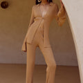 ELOWEN KNIT PANT - FAWN