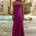 ELSA STRAPLESS SCARF MAXI DRESS - PLUM