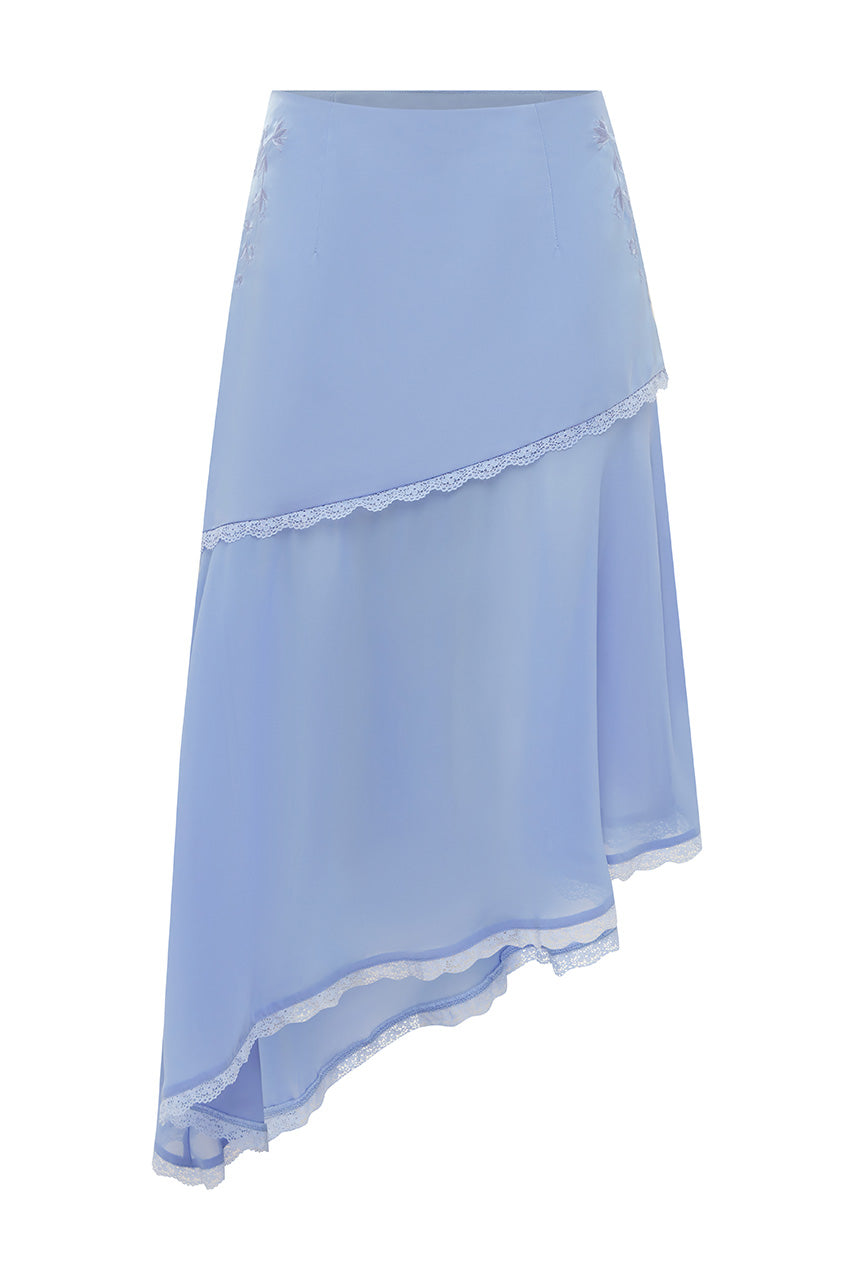 EMBERLY MIDI FLOUNCE SKIRT - BLUEBELL - EMBERLYMIDIFLOUNCESKIRTBLUEBELL