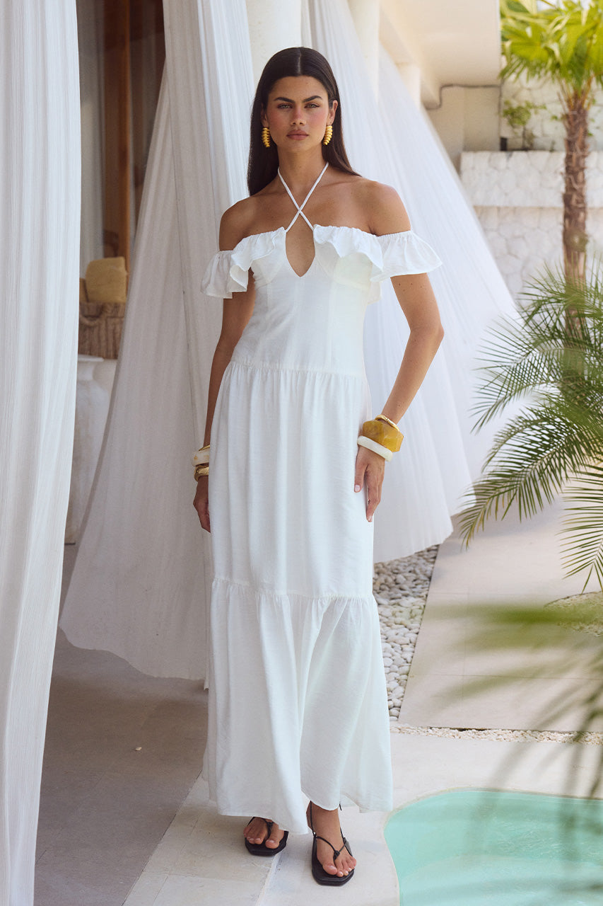 ETALLIA MAXI DRESS - WHITE XXL - ETALLIAMAXIDRESS-WHITE_9