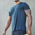 FLASH FITTED SHORT SLEEVE TOP - CHARCOAL