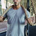 FLASH FITTED SHORT SLEEVE TOP - GREY MARLE