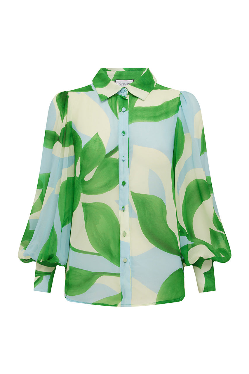 FLEETWOOD BLOUSE - AMOREE BLUE - FLEETWOODBLOUSE-AMOREEBLUE