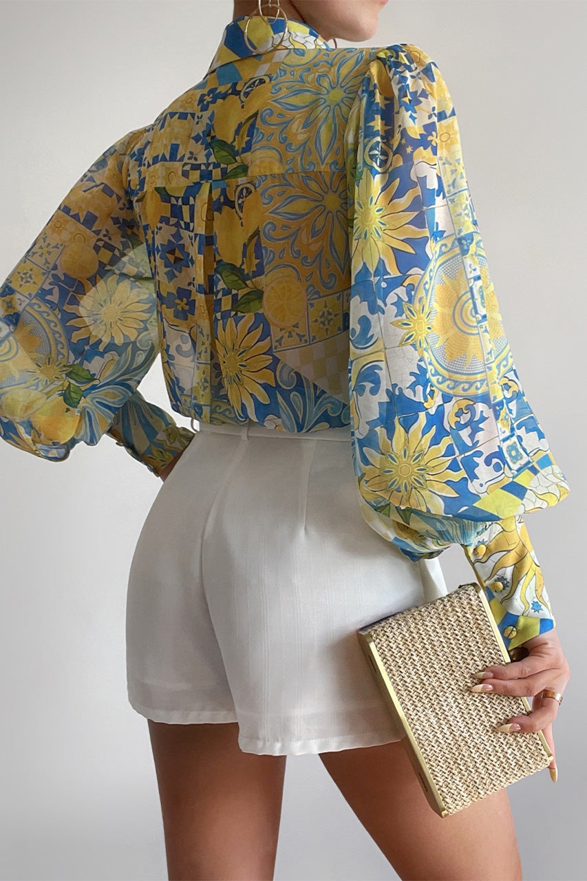 FLEETWOOD BLOUSE - ANACAPRI LEMON - FLEETWOODBLOUSEANACAPRI