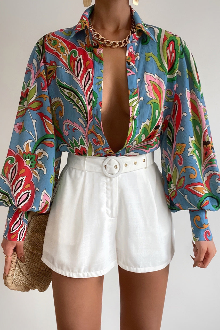 FLEETWOOD BLOUSE - CARINA PRINT - FLEETWOODBLOUSECARINAPRINT