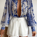 FLEETWOOD BLOUSE - HAVANNA BLUE