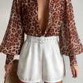FLEETWOOD BLOUSE - LEOPARD PRINT
