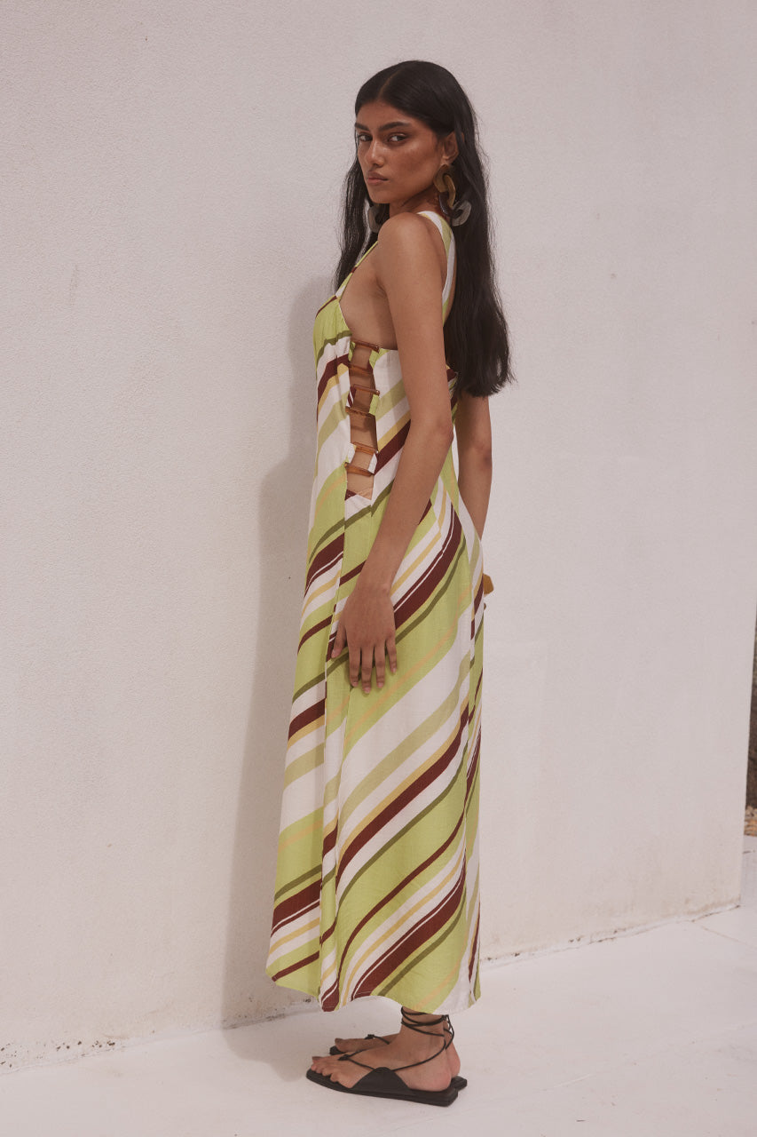 FLORENCE MIDI DRESS - FLORENCE STRIPE XXL - FLORENCEMIDIDRESS-FLORENCESTRIPE