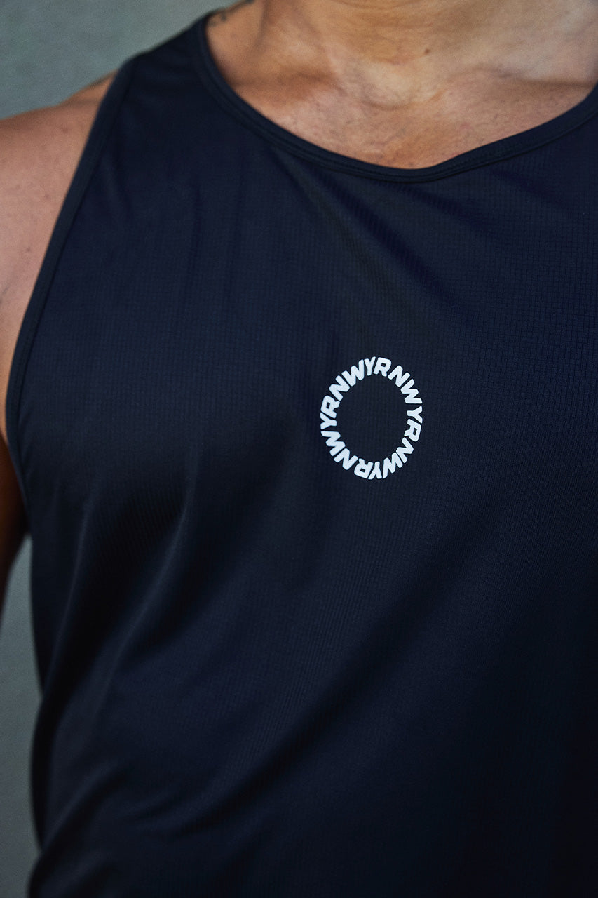 FLYNN FITTED TANK TOP - BLACK