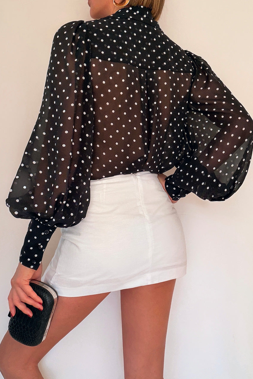 FLEETWOOD BLOUSE - BLACK/WHITE POLKA - FleetwoodBlouse-03