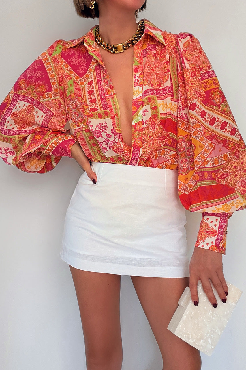 FLEETWOOD BLOUSE - CAVELLO PEACH