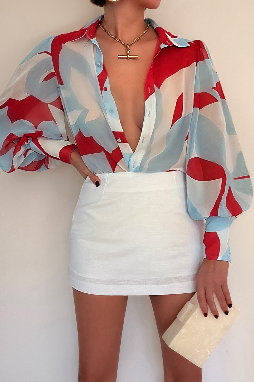 FLEETWOOD BLOUSE - AMOREE RED