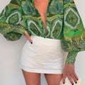 FLEETWOOD BLOUSE - INDIANA GREEN
