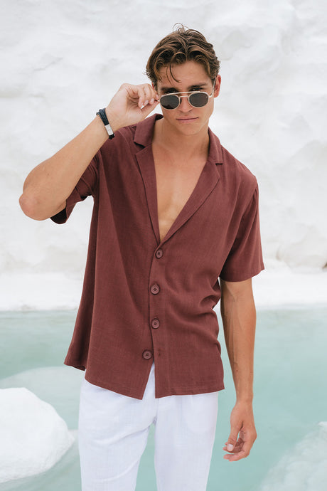 GALLANI SHIRT - CHOCOLATE