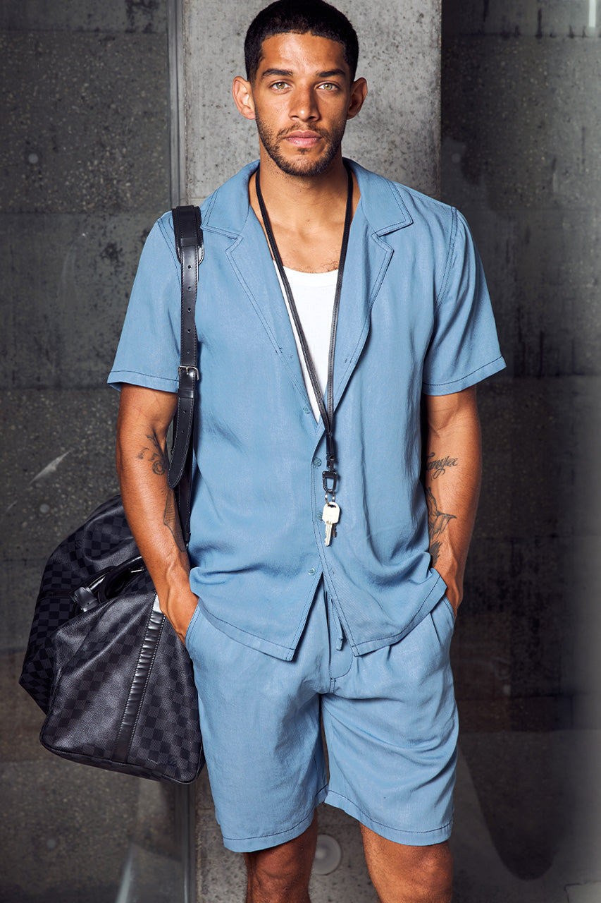 GIORGIO DRAWSTRING SHORTS - LIGHT BLUE - GIORGIOSHORTSLEEVESHIRTXGIORGIODRAWSTRINGSHORTS-LIGHTBLUE-1_798b6a2f-84d9-4ea7-b3fd-d102b82cf1c7