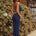 GIOVANA MAXI DRESS - NAVY