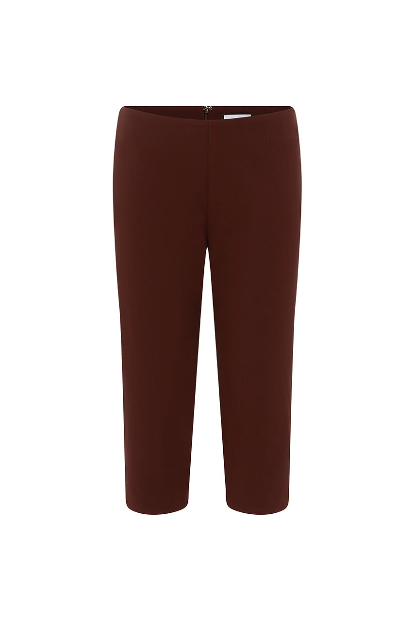 GISELE CAPRI PANTS - BITTER CHOCOLATE - GISELECAPRIPANTSBITTERCHOCOLATE
