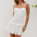 GRACE BUSTIER MINI DRESS - WHITE