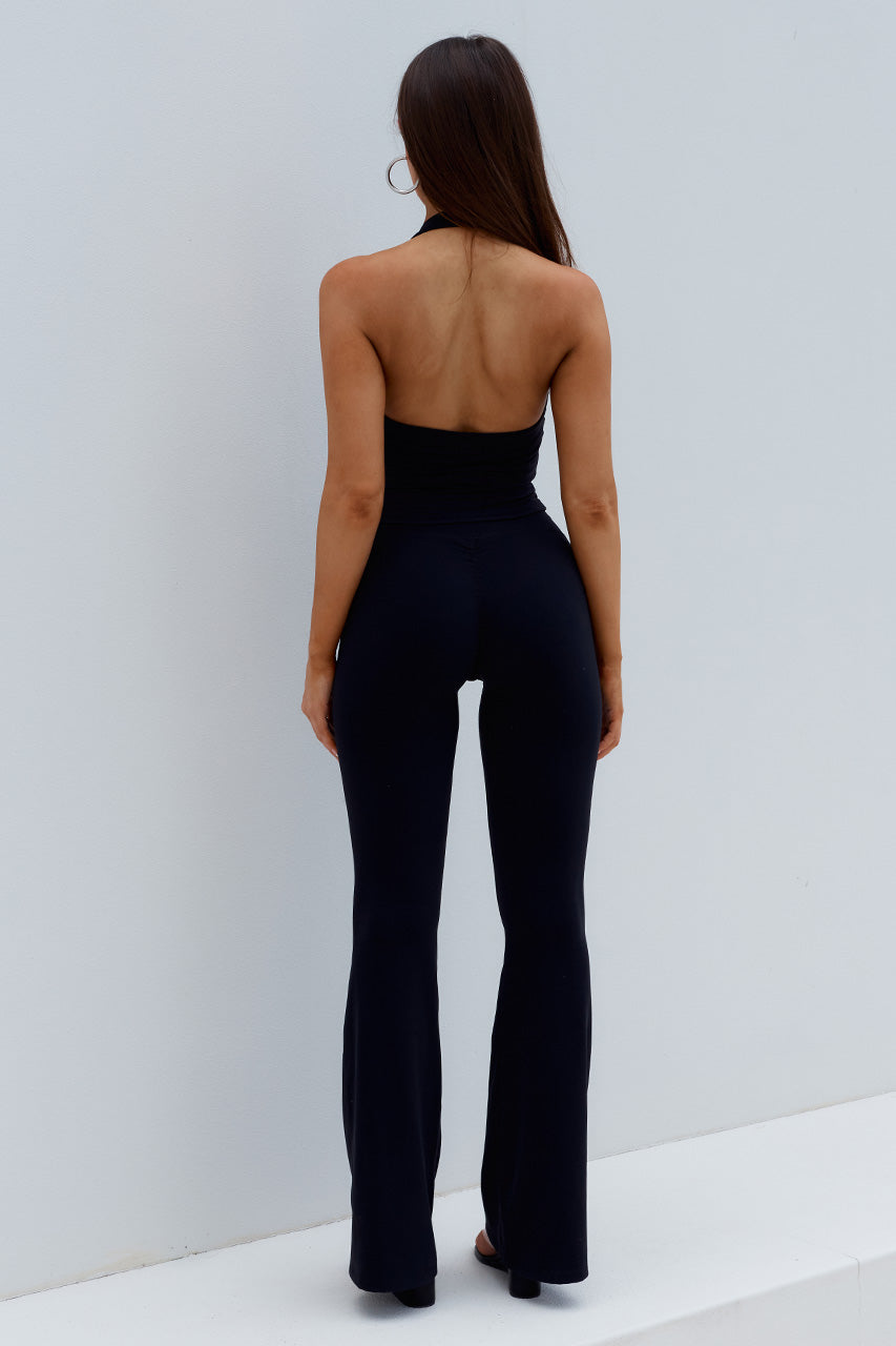 KIARA HIGH RISE FLARED LEGGINGS - BLACK - GRACIAHALTERTANKTOPxKIARAHIGHRISEFLAREDLEGGINGS-BLACK-11