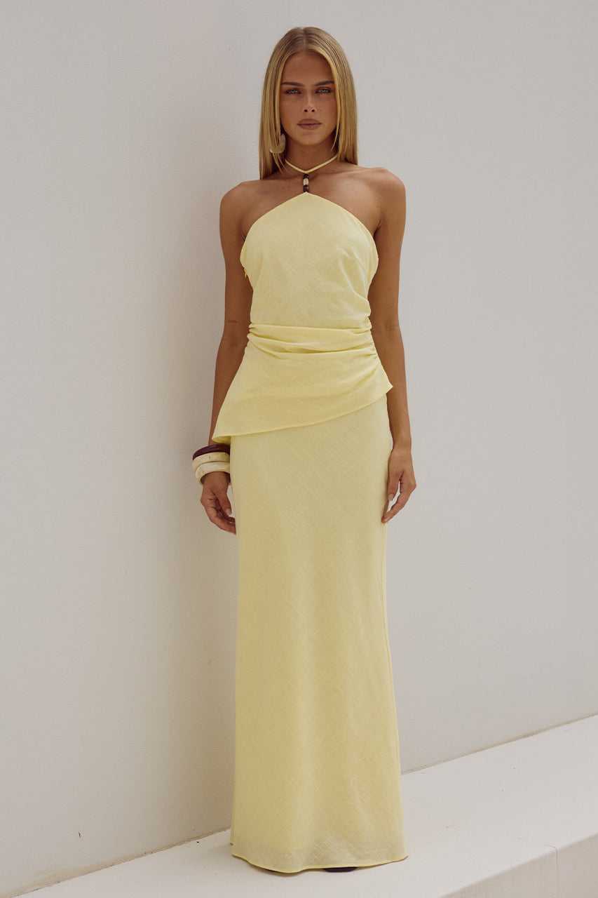 HALZIE MAXI SKIRT - LEMON XXL - HALZIE-TOP-LEMON-x-HALZIE-MAXI-SKIRT-LEMON-_10_-_1
