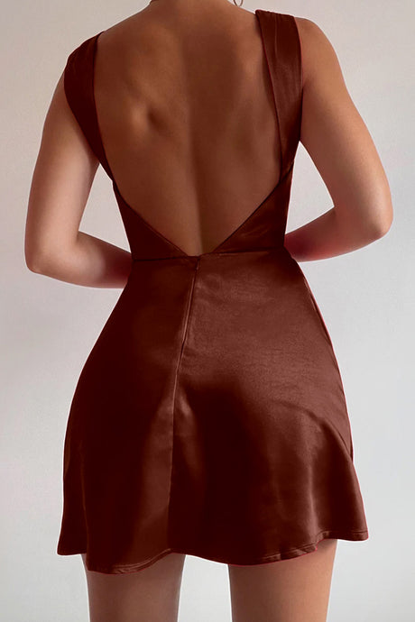 HAVANNA MINI DRESS - COFFEE