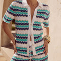 HUBERT TOP - BLUE MULTI